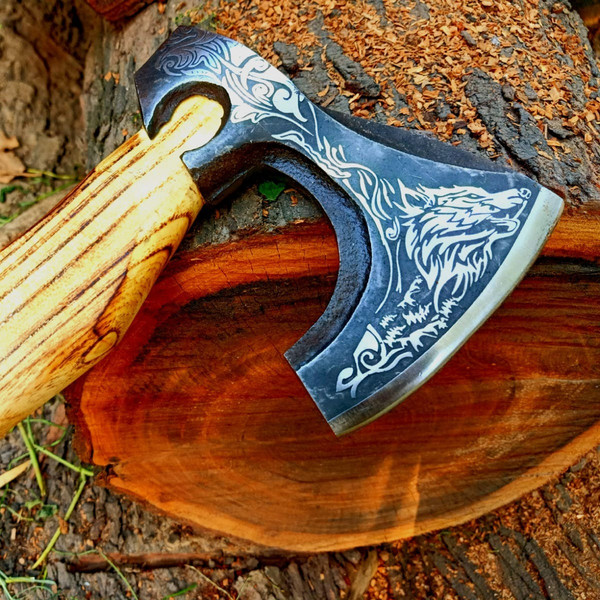Custom Handmade Steel Tomahawk Axe Throwing Viking Hunting Axe in usa.jpeg