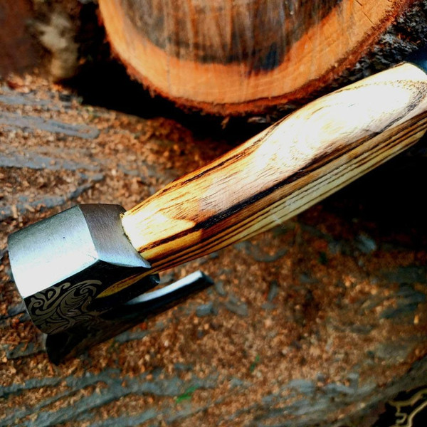Custom Handmade Steel Tomahawk Axe Throwing Viking Hunting Axes.jpeg