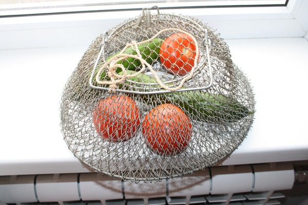 Vintage Metal Wire Basket Fish Egg fruits basket - Made in U - Inspire  Uplift