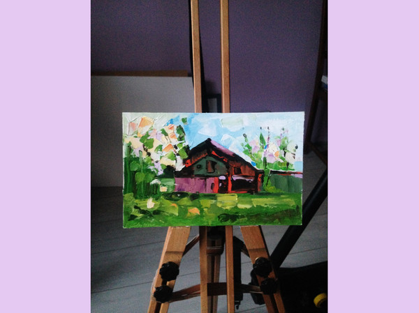 barn painting small home original art -18.jpg