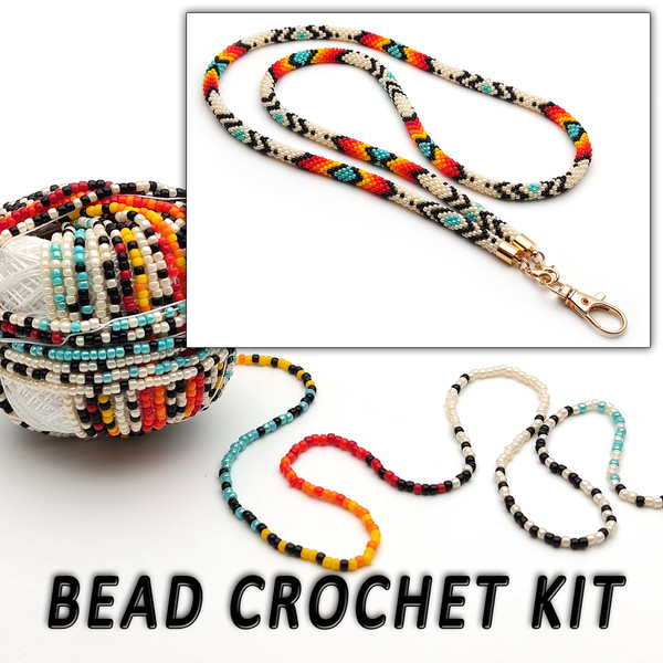 Bead crochet kit lanyard, Diy kit teacher lanyard, Diy kit l - Inspire  Uplift