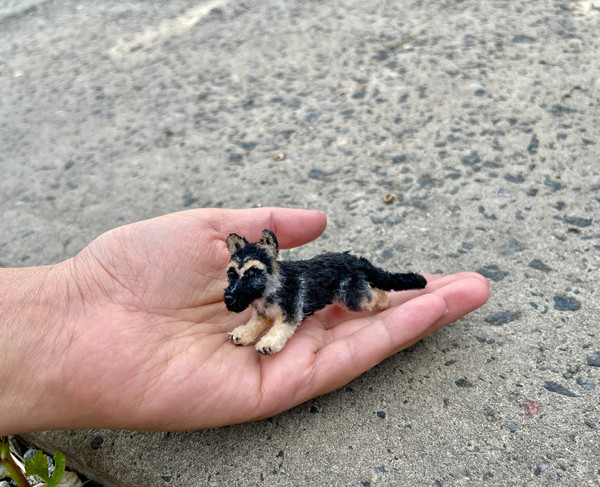 Miniature realistic German Shepherd dog - Inspire Uplift