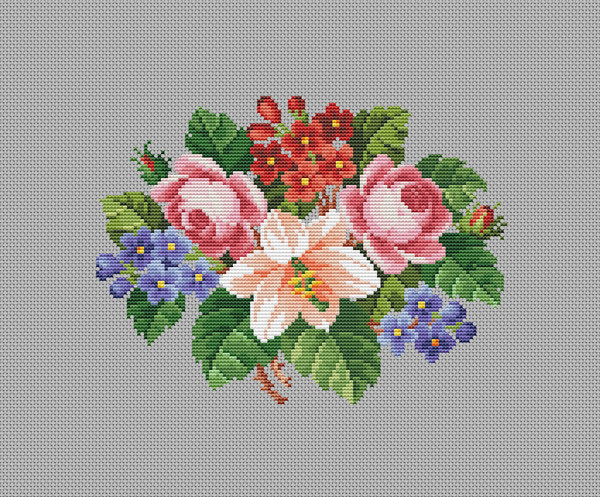 Vintage Embroidery Transfer Patterns FLORAL Pansy Rose Violet Simplicity  #6442