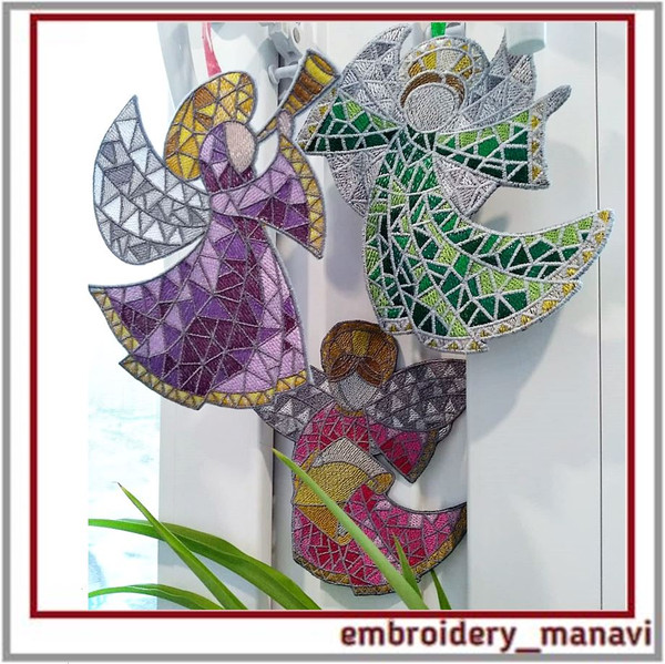 In-the-hoop-set-Christmas-angels-Machine-Embroidery-Design