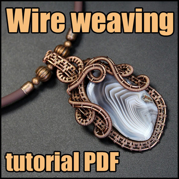 Pendant Tutorial Wire Wrap Wrapping Jewelry Making Pattern Weaving