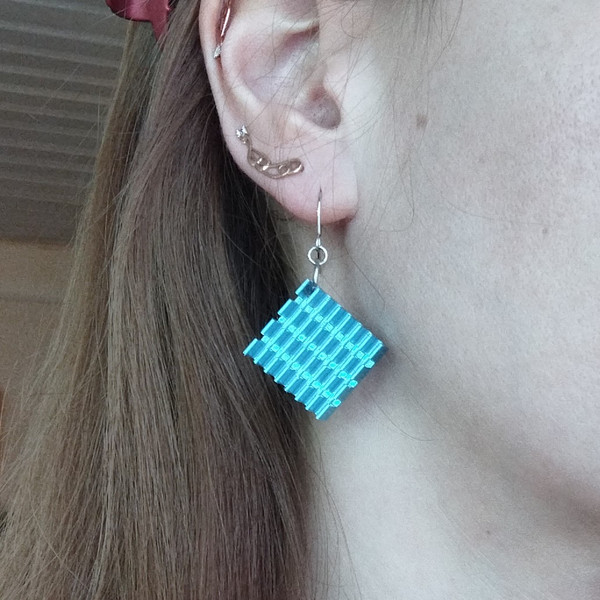 Neon-blue-cyberpunk-earrings