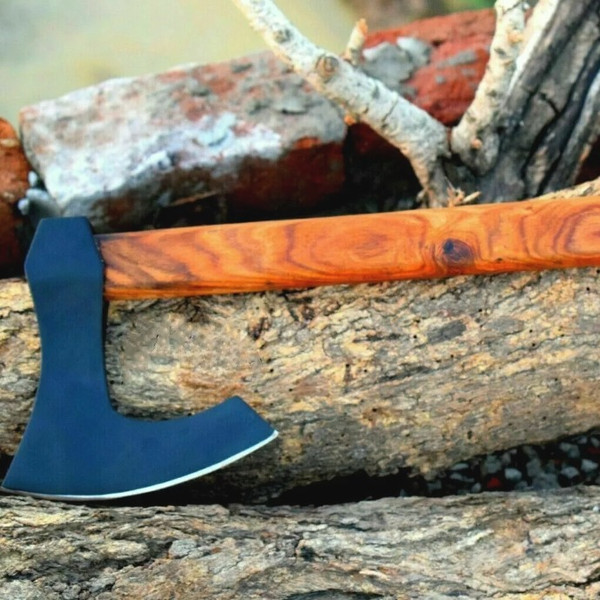 Handmade Viking Carbon Steel Tomahawk Axe Hatchet Hunting Axe.jpeg