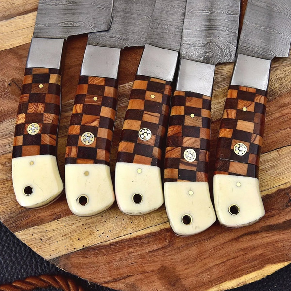 Handmade Damascus Chef Knife Set.jpeg