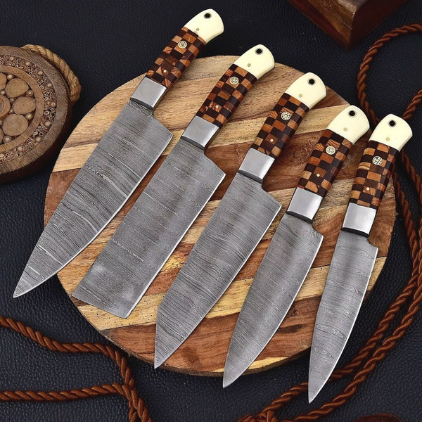 Handmade Damascus Chef Knife Sets.jpeg