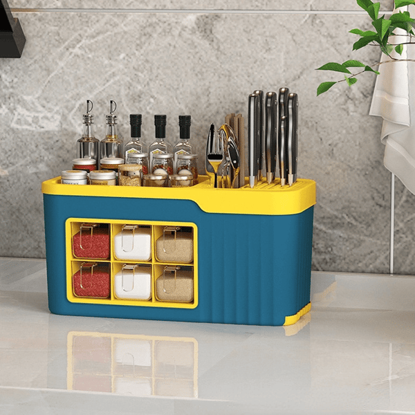 1pc White No Drill Storage Rack For Kitchen Spice Bottles, Bathroom Items  And Cosmetics, Wall Shelf For Toilet, Washstand