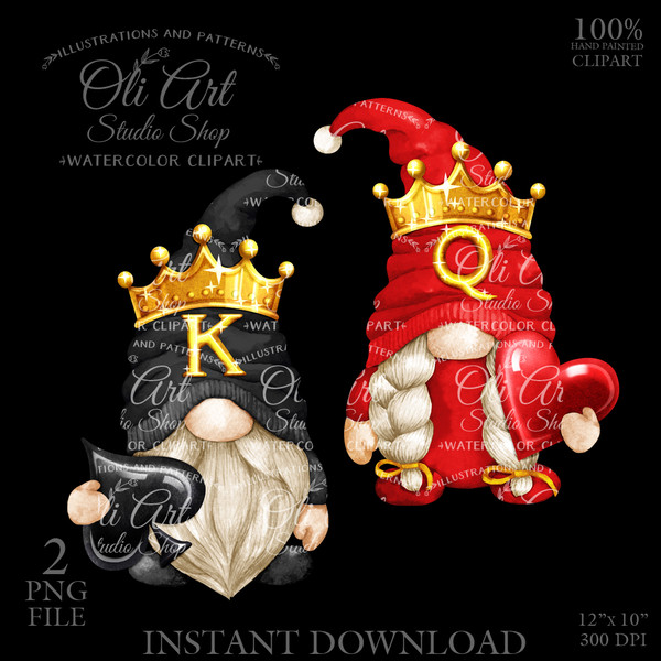 King of Spades Queen of Hearts gnome_2.JPG