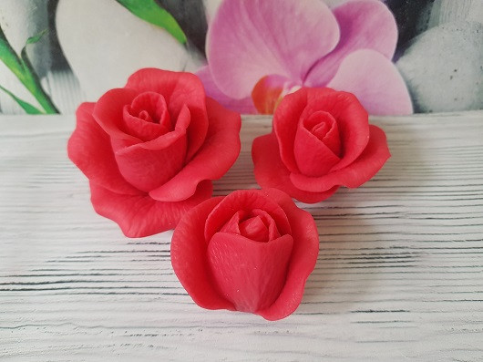 Rose Candle Mold, Flower Silicone Mold, Rose Mold for Chocolate