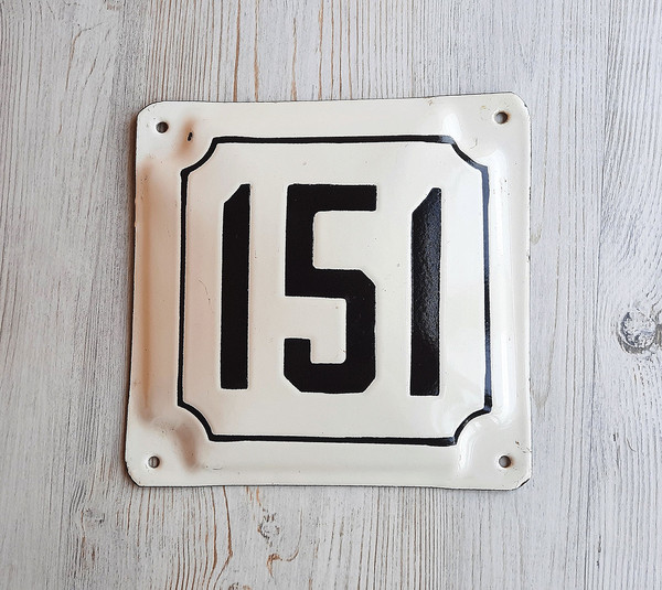 house address number plate 151