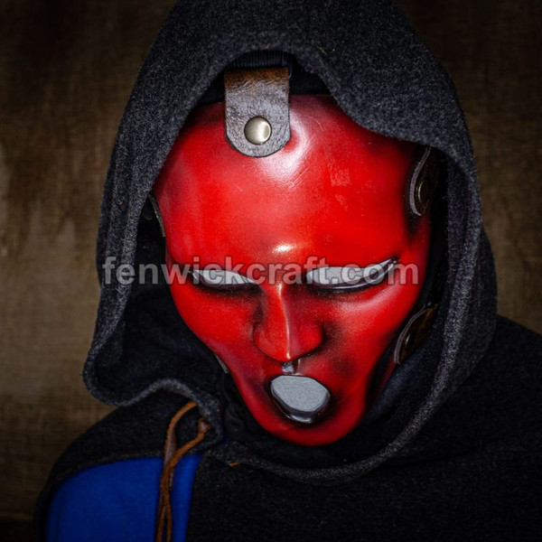 red scream mask ghostface horror mask