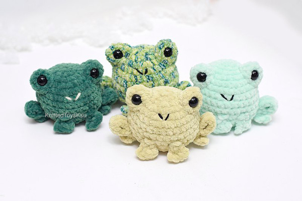 frog plush set, frog stuffed toy gift, kawaii froggy plushie