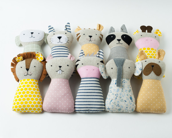 10 Free Soft Stuffed Animal Sewing Patterns with Photos