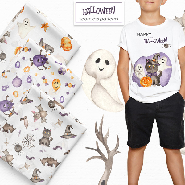7-1 Halloween collection watercolor seamless patterns.jpg