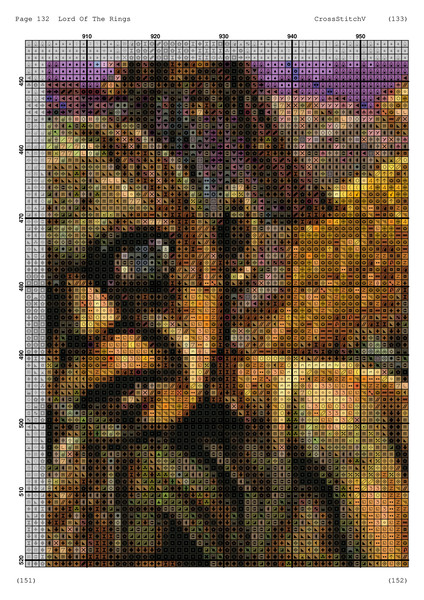 LOTR the Fellowship of the Ring Cross Stitch Pattern Pdf 