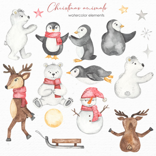 2-1 Christmas animals watercolor cover.jpg