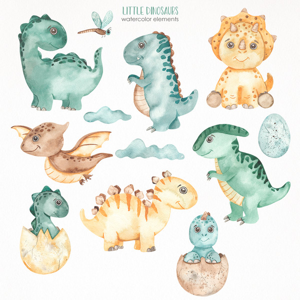 2-1 Little dinosaurs watercolor cover.jpg