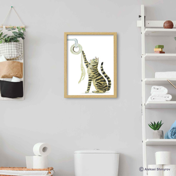 Tabby Cat Print Cat Decor Cat Art Home Wall-144.jpg