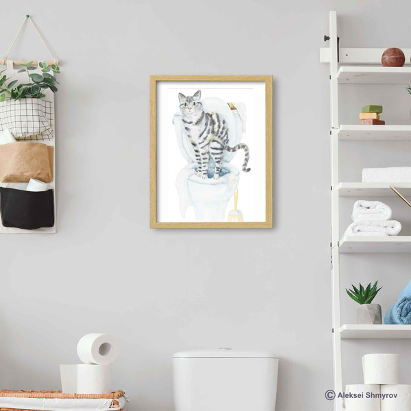 Tabby Cat Print Cat Decor Cat Art Home Wall-171.jpg