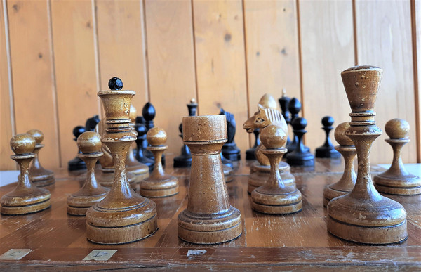 antique soviet grandmaster chess set