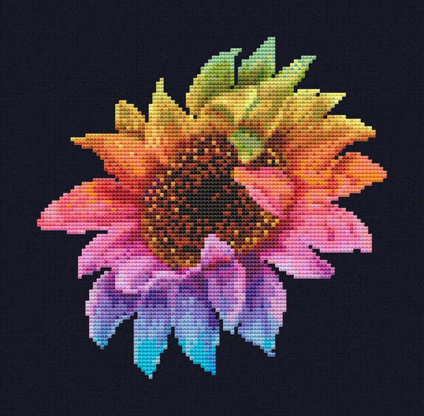 Rainbow sunflower pic 2.jpg