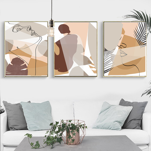 set of 3 posters for download, abstract female 5
