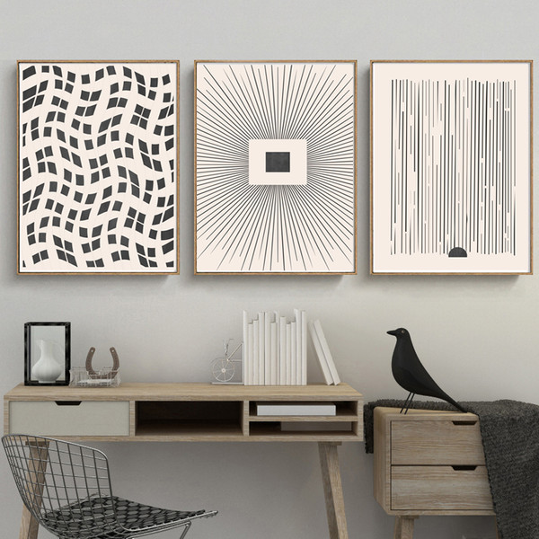 minimalist linear posters of 3 pieces 3