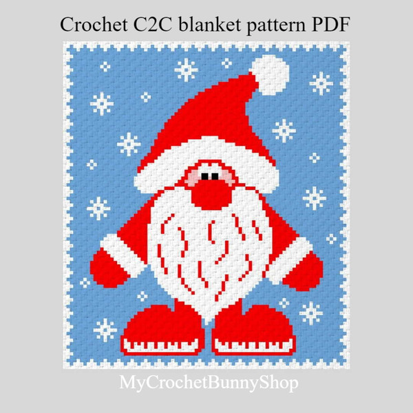 Crochet C2C Blanket Pattern Bookcase Lapghan PDF Instant Download