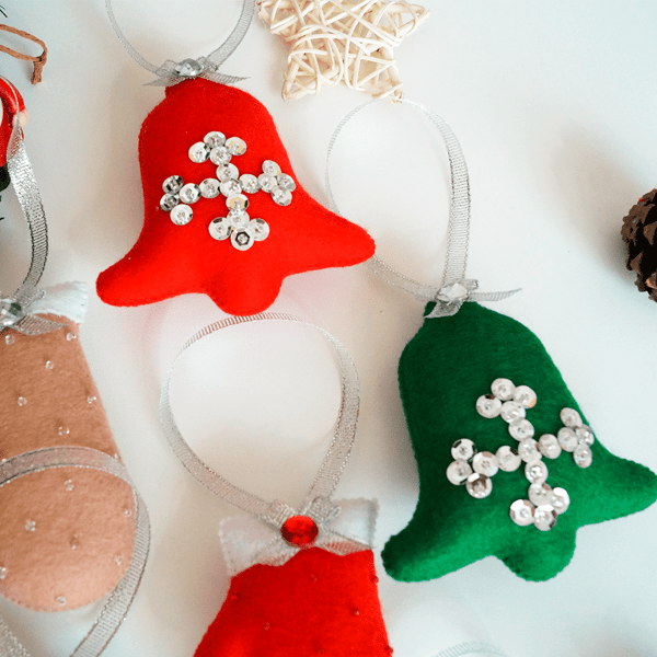 Felt Christmas ornaments, Christmas tree decorations, Christ - Inspire  Uplift