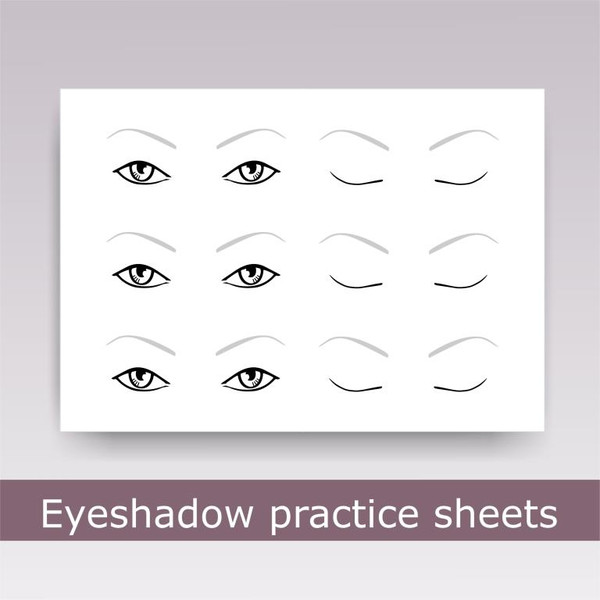 Makeup Face Charts Printable, Makeup Face Template, Blank Face Templates  for Makeup, Facecharts Makeup Practice Sheets