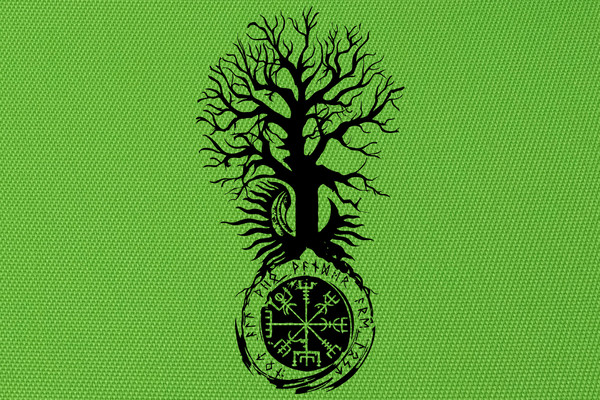 Yggdrasil Tree Vegvisir Germano Scandinavian Viking Compass