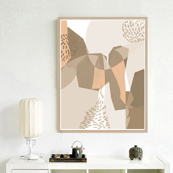 Three abstract posters in brown can be downloaded 1
