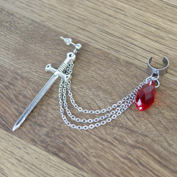 goth-sword-earrings