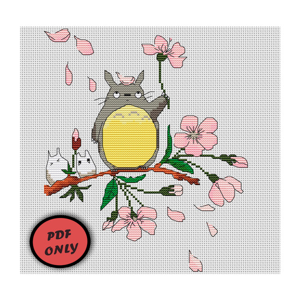 cross stitch pattern sakura spring