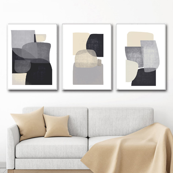 Three prints on the wall for download