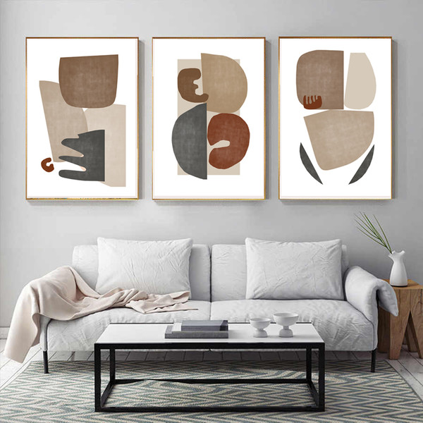 Three prints on the wall for download