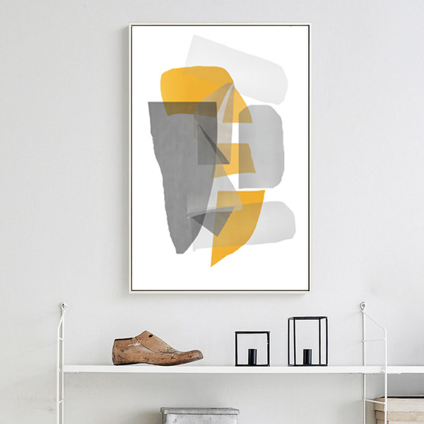 three modern abstract posters in gray tones that can be downloaded and hung on the wall 1