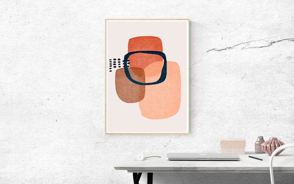 three modern abstract posters that can be downloaded and hung on the wall 1