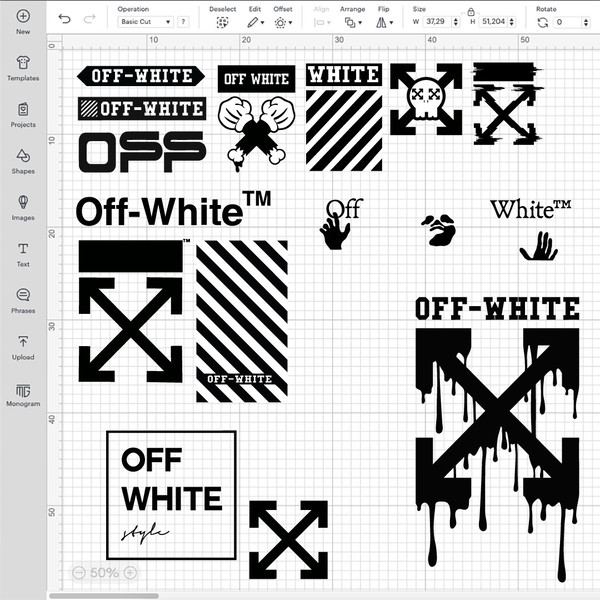 Off White Logo Bundle SVG, Off White PNG, Off White Logo Tra