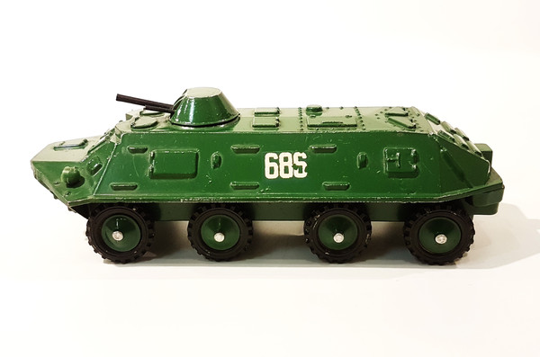5 Vintage USSR Toy Armoured Personnel Carrier Diecast model Soviet Armor Vehicles 1980s.jpg