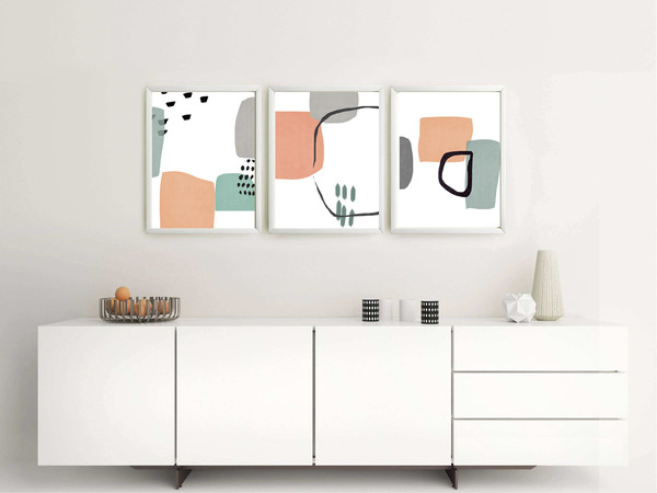 3 abstract geometric posters easy to download