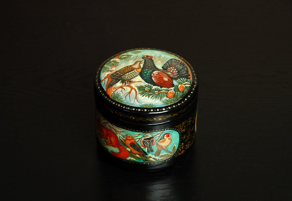 hand-painted wildlife box