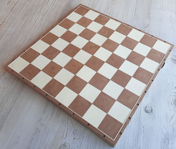 vintage folding chess board 42 cm