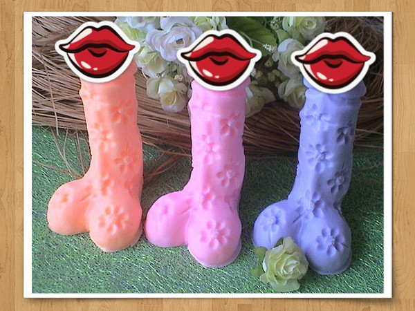 Silicone mold Penis with flowers 3d for soap, candles, gypsu - Inspire  Uplift