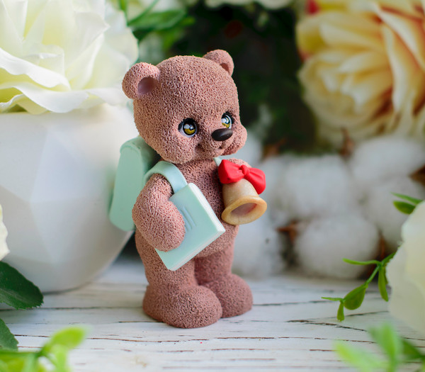 Silicone mold 3d Bear for soap, candles, gypsum, chocolate