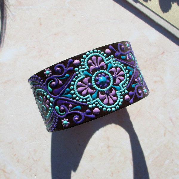 purple-hand-painted-leather-bracelet.JPG