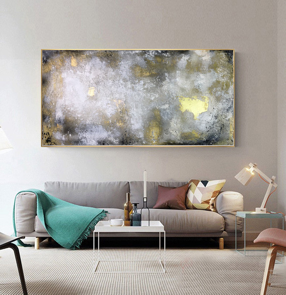Large abstract painting on canvas yellow abstract painting original artwork gold abstract art canvas gold art painting oversize wall art.jpg